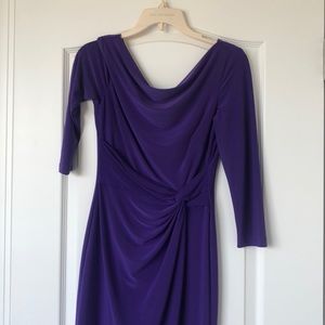 LRL Purple Gathered Dress